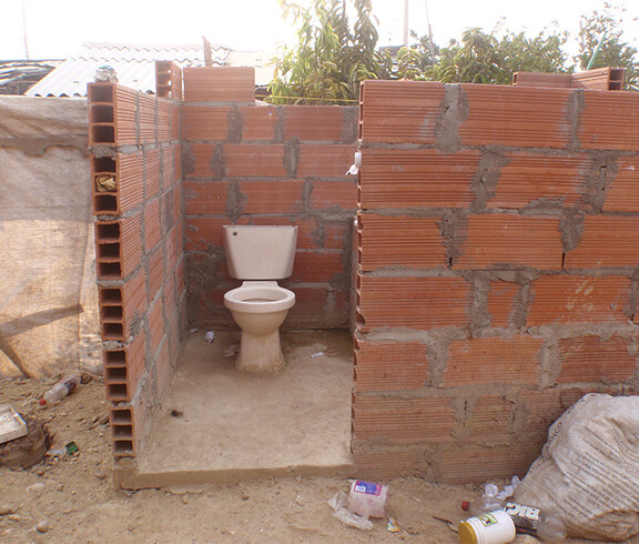 WC in Rohbau